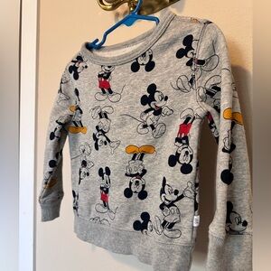NWOT GAP kids Disney Mickey Mouse 2T sweatshirt.